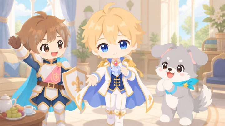 光のプリンスがまわりから慕われる様子
