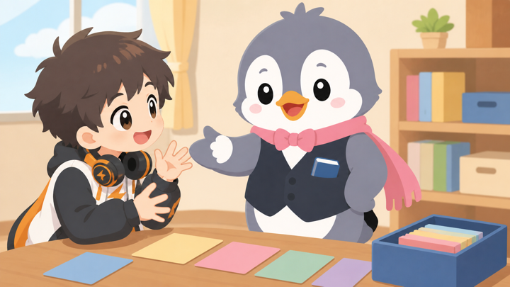 頼もしいペンギンがまとめ役として頼られる様子