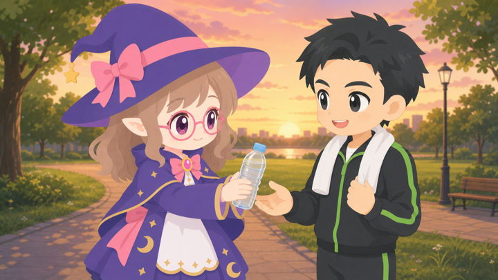 頼れる魔女っ子が好きな人をあたたかく気づかう様子