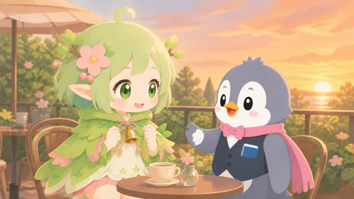 やすらぎのこだまが好きな人と楽しそうに話す様子