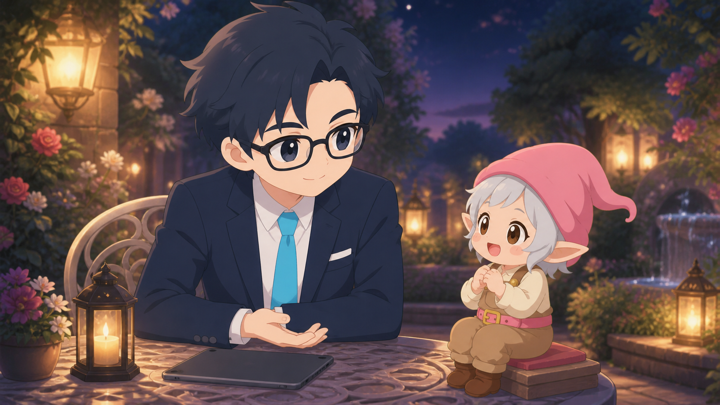 冷静なマネージャーが落ち着いて相手に向き合う様子