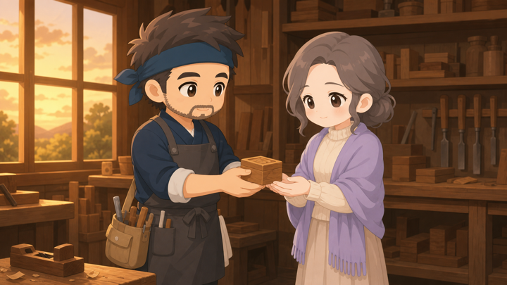 ひたむきな職人が好きな人に誠実に向き合う様子