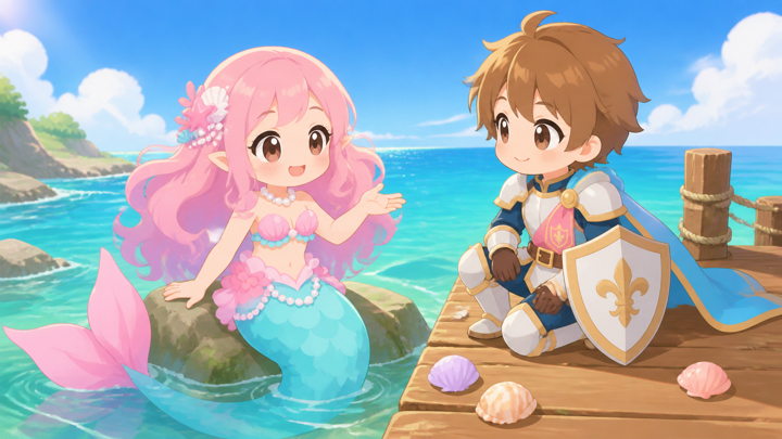 きらめき人魚が気さくに会話を広げる様子