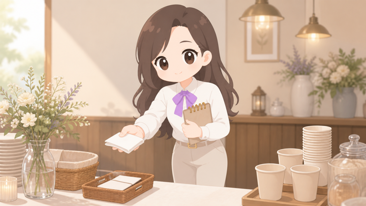 細やかな気配り上手がそっと手を差し出す様子